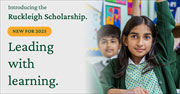 Introducing the 
Ruckleigh Scholarship. Leading with learning.